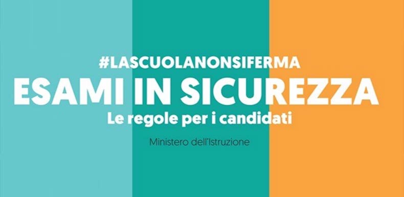 Banner Esami in sicurezza