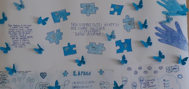 Cartellone giornata dell'autismo